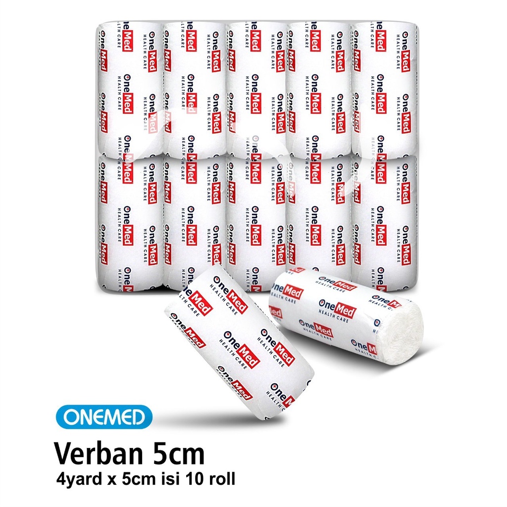 Kasa Verban Perban OneMed 4yard x 5cm pak isi 10rol OL