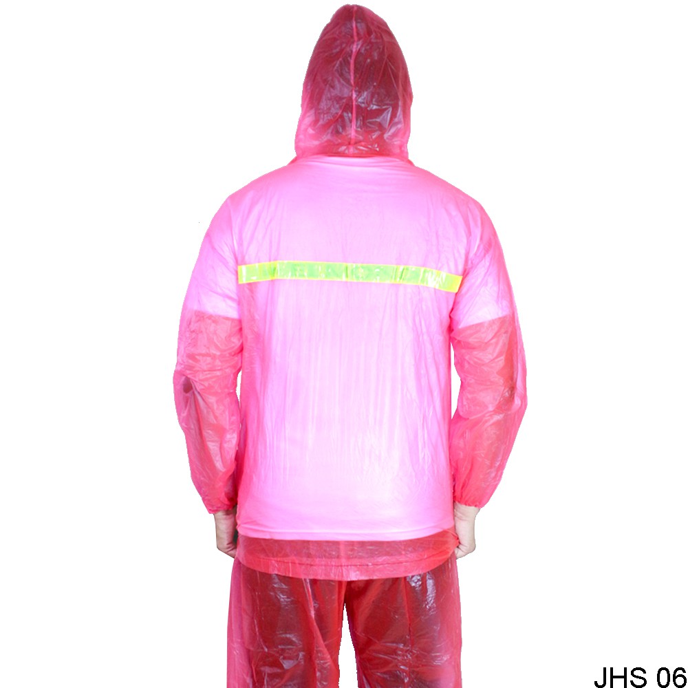 Jas Hujan Motor Transparan Bening - JHS 06