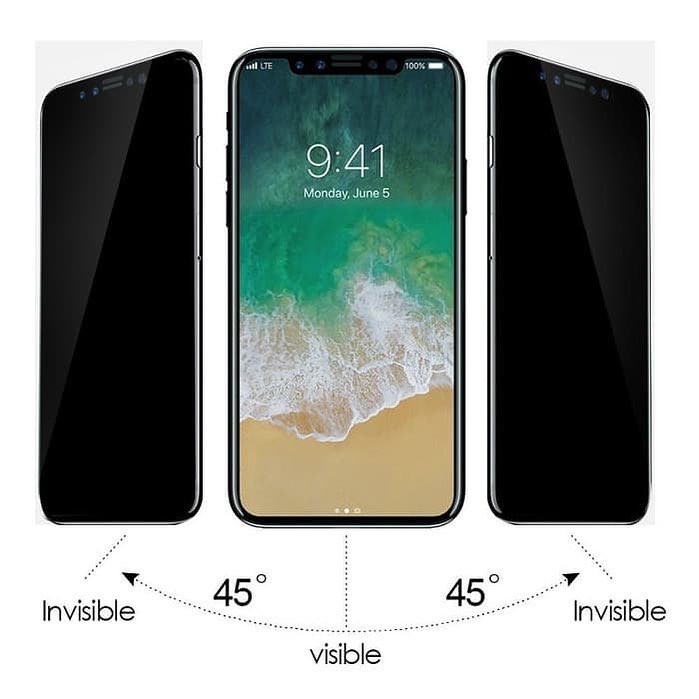 Iphone 6+ / 7+/ 8  8+ / X /XS / XR / XS MAX /11/11pro/11 pro max Privacy Anti Spy Magic Glass