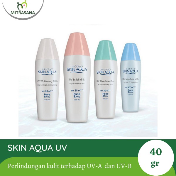 Skin Aqua UV Mild Milk / Moisture / Whitening 40gr