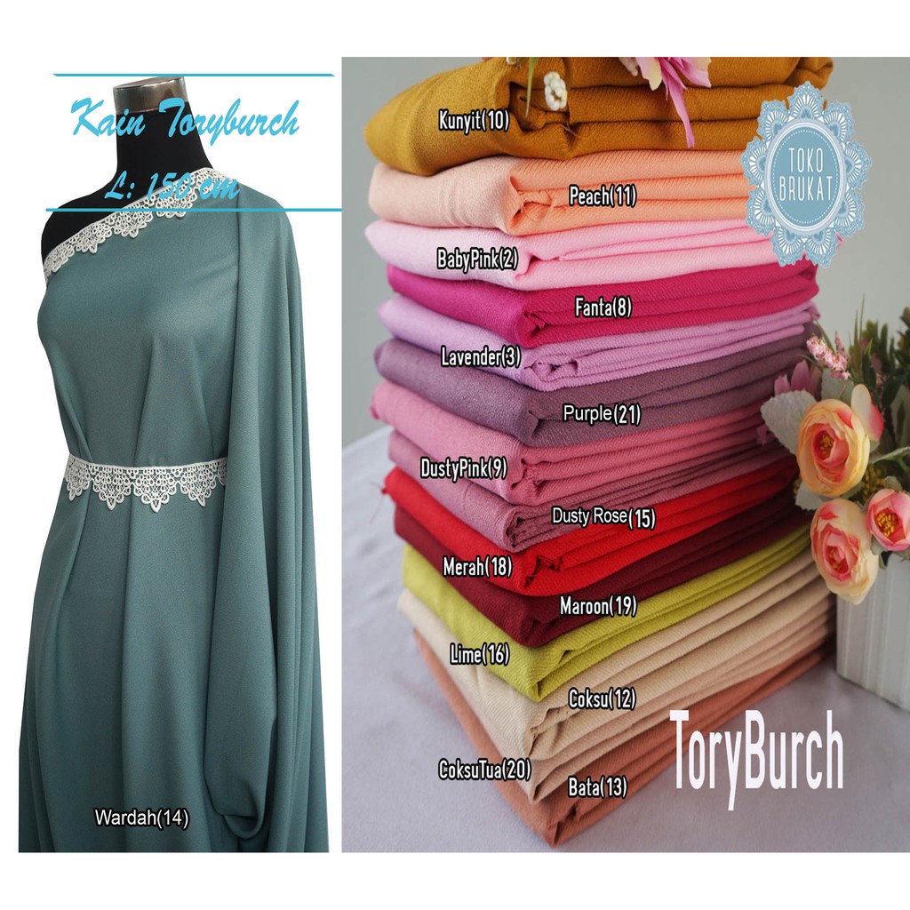 Kain Toryburch / Tory Burch (Per 0.5 Meter) Shopee Indonesia