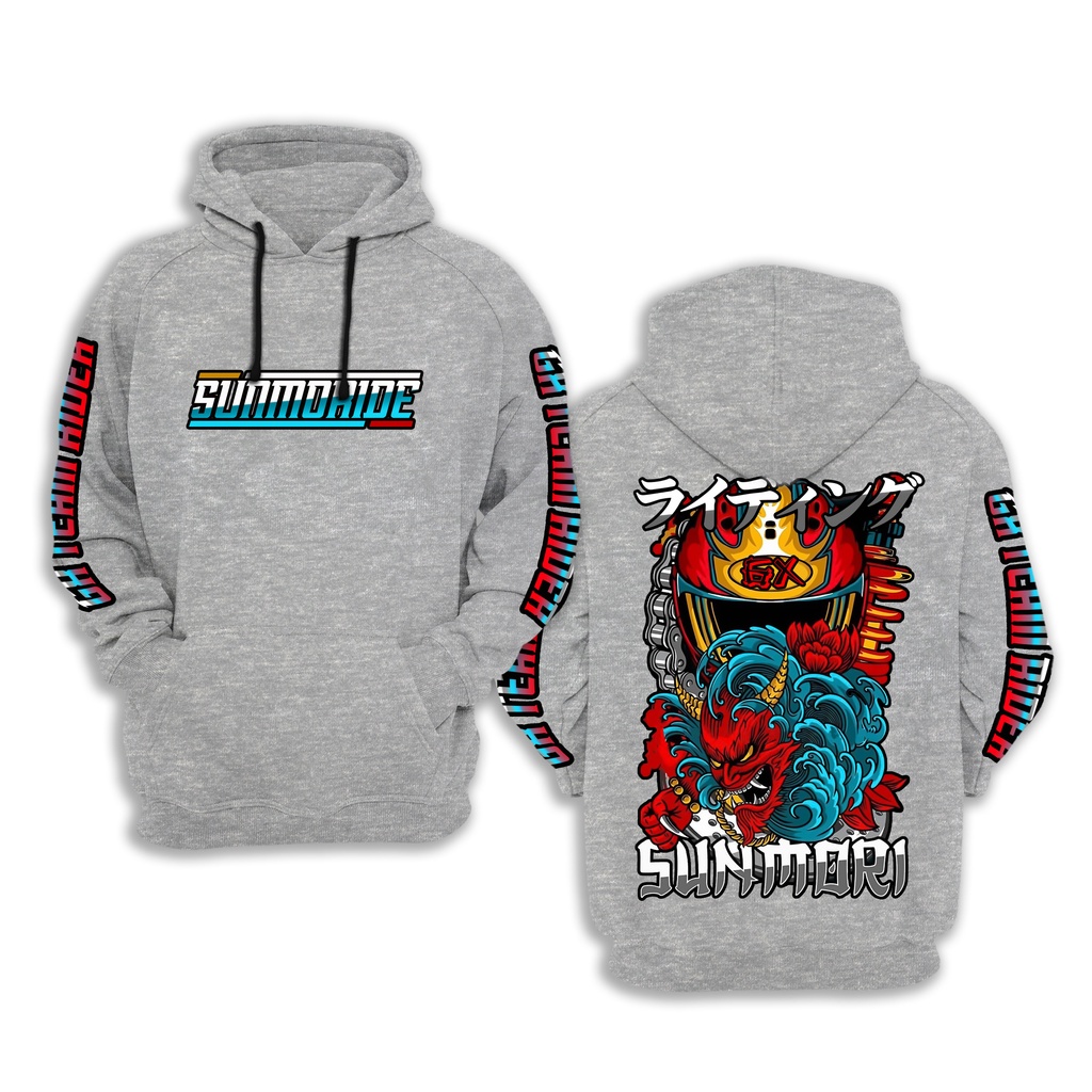 HOODIE SUNMORI GX SERIES KING OF THE STREET EVIL Demon  ORIGINAL FLEECE TEBAL