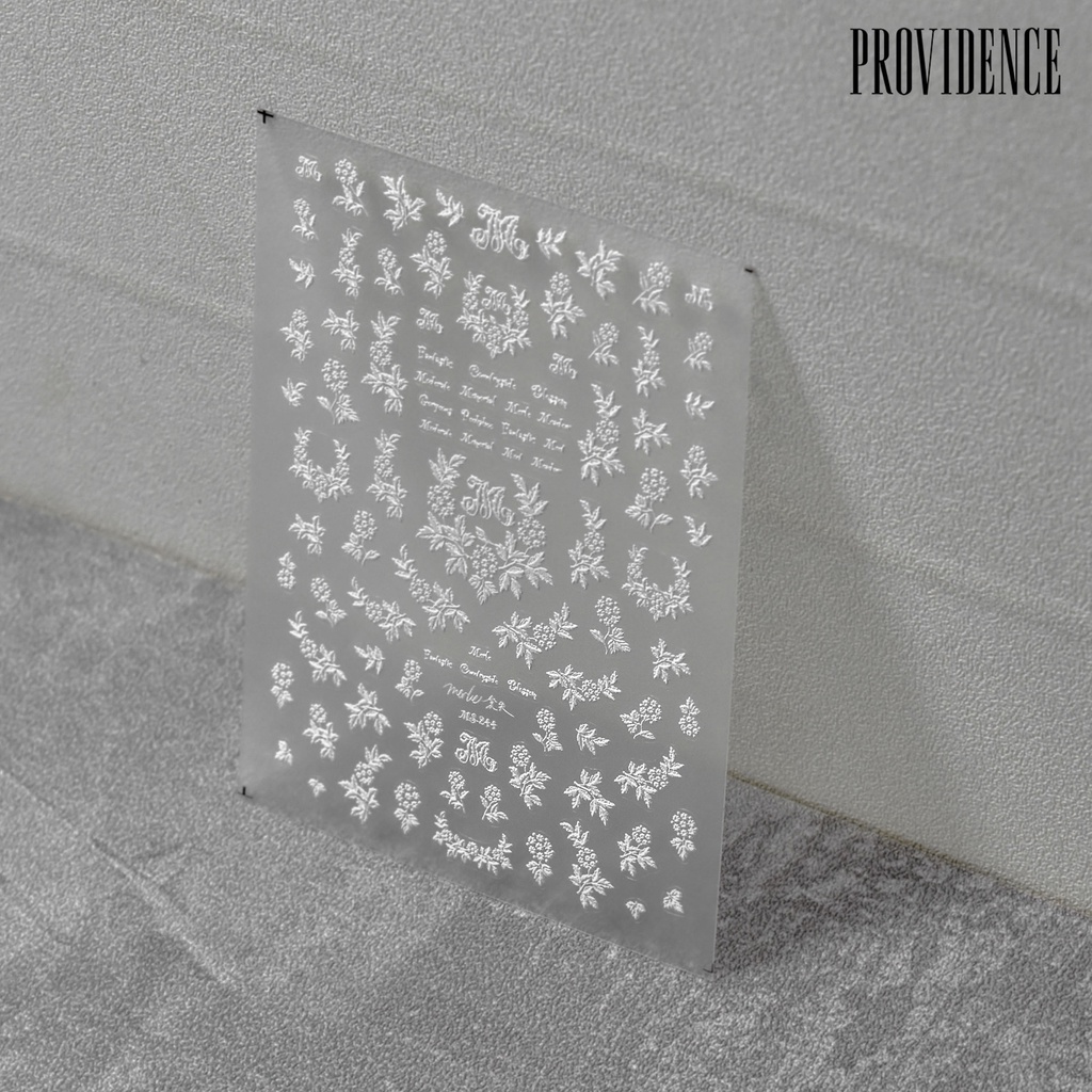 1 Set Stiker Kuku 3D Efek Visual Tahan Lama Untuk Dekorasi Nail Art