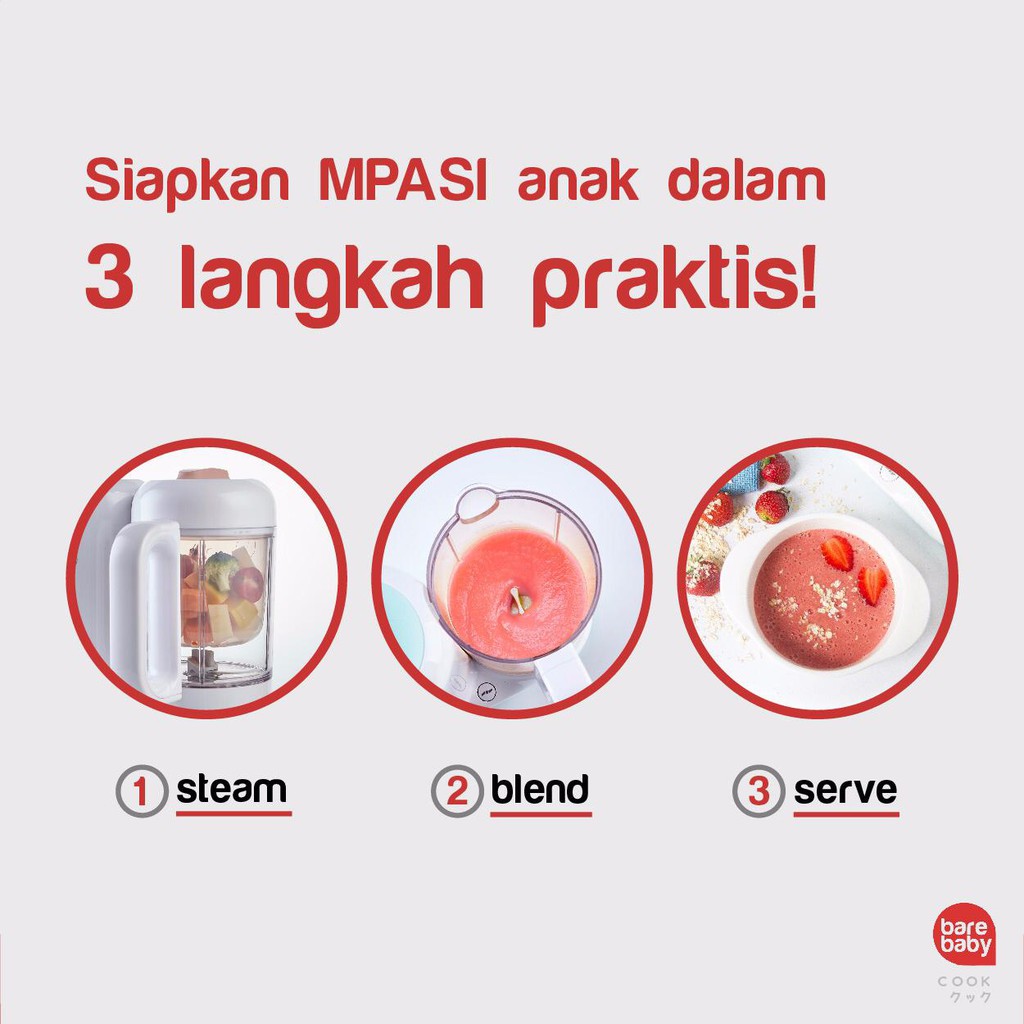 BARE BABY 4in1 Food Processor / Mpasi Bayi