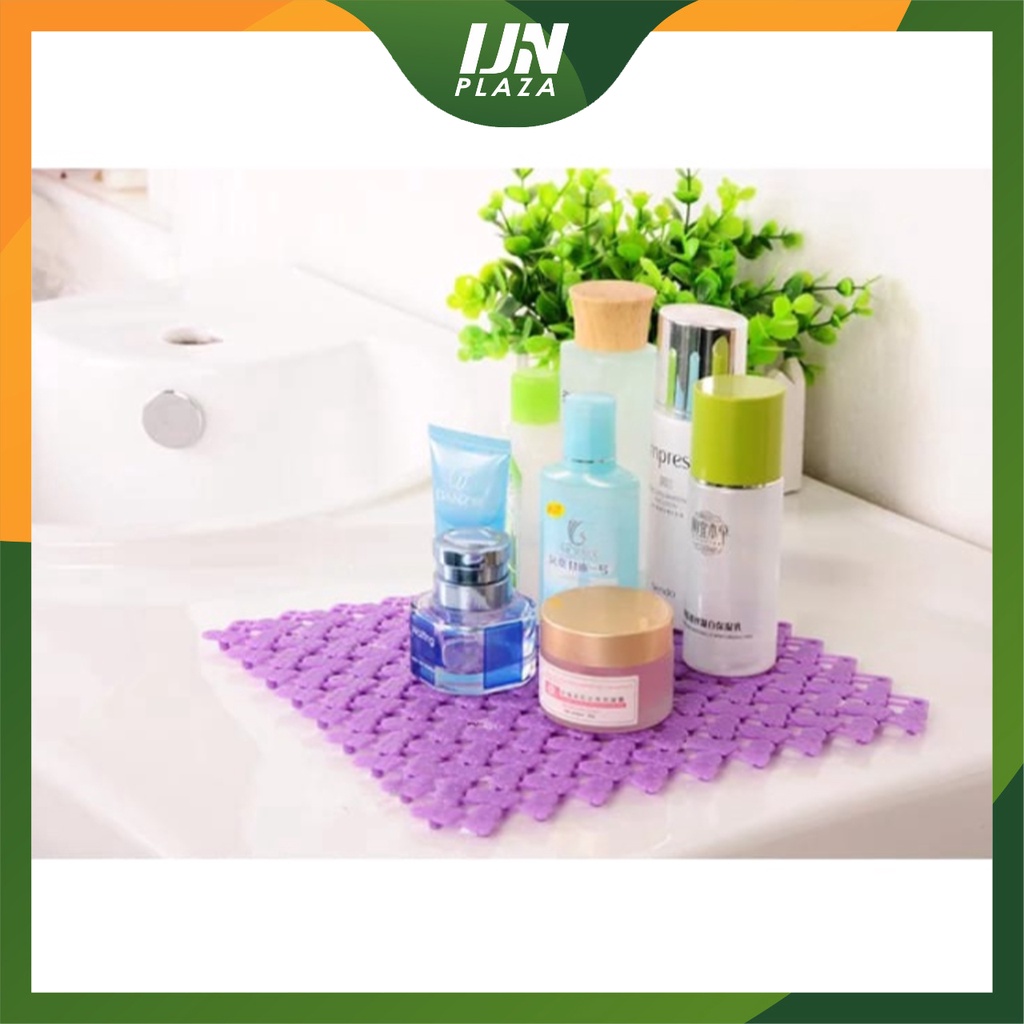 ❤ IJN ❤ Karpet Kamar Mandi Anti Licin 25x25CM / Keset Lantai Anti Slip Polkadot Dapur Mat Non-Slip