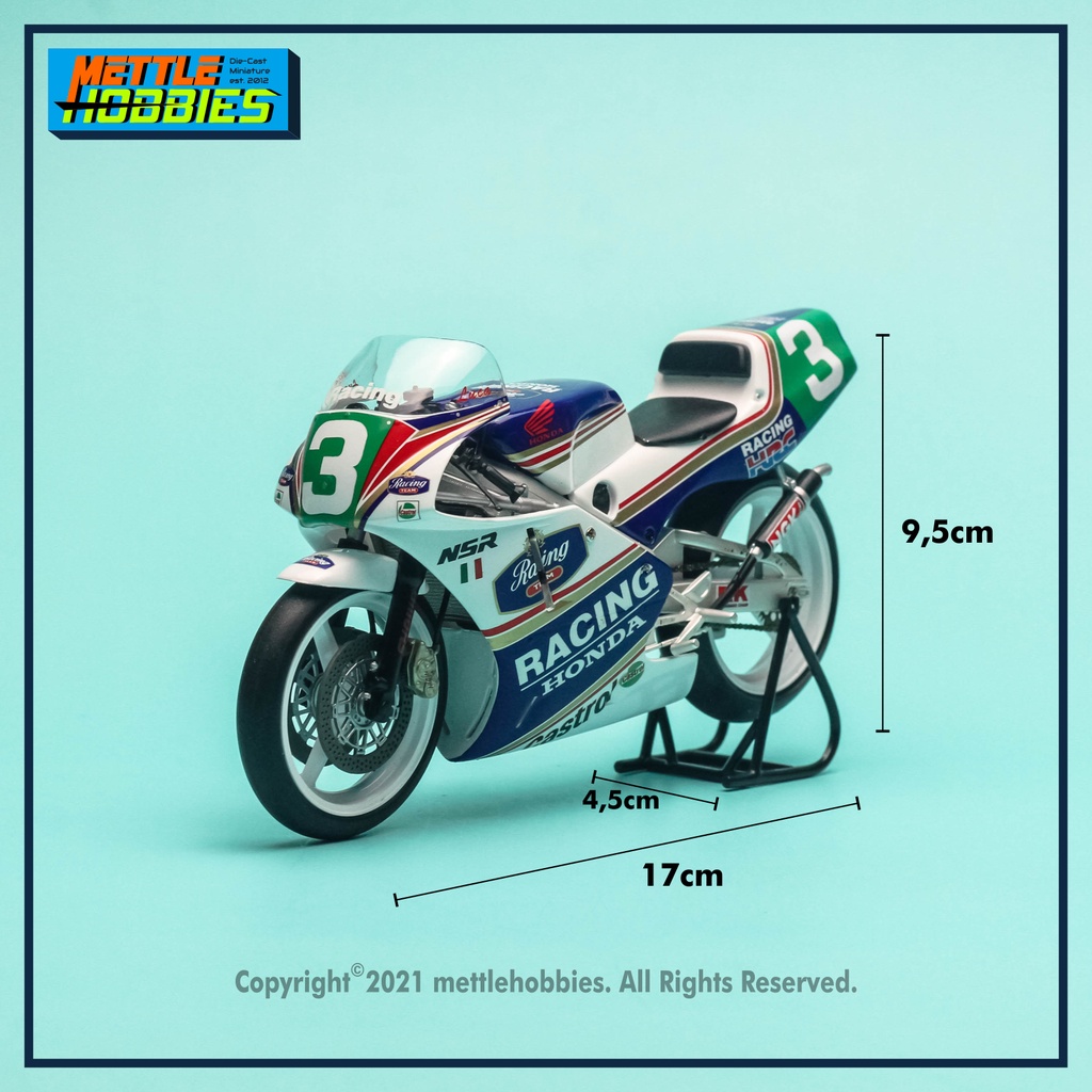 Altaya Honda NSR 250 Luca Cadalora Moto GP 1991 Diecast Miniatur Replika Motor Bike 1:12