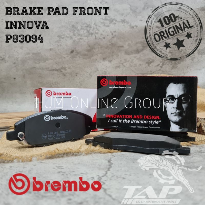 BRAKE DISC PAD - KAMPAS REM DEPAN INNOVA P83094 BREMBO ORIGINAL