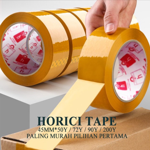 MURAH SUPER CLPER 45mmx72Y LAKBAN BENING DAN COKLAT HORICI TAPE/ISOLASI