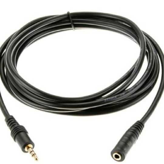 Kabel Audio Extension Aux 3.5mm 5m Audio Perpanjangan 5 Meter Male To Female Gold plate