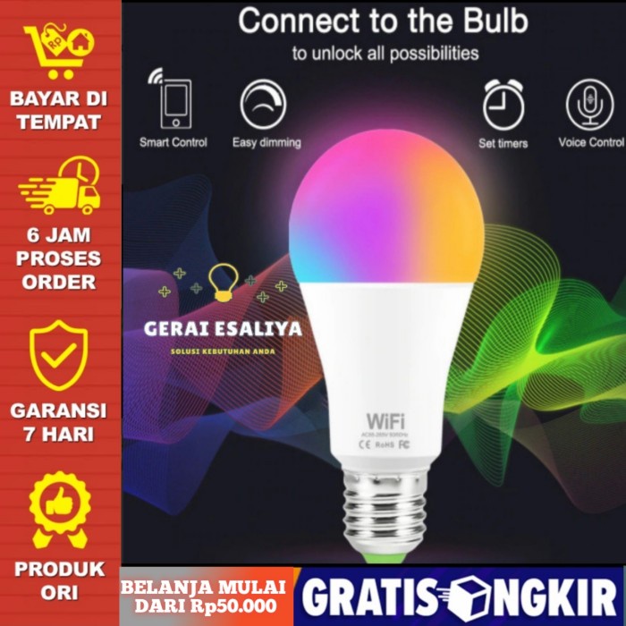 Lampu Bohlam LED RGB Remote Control Warna Warni 3/5 Watt - 3 WATT