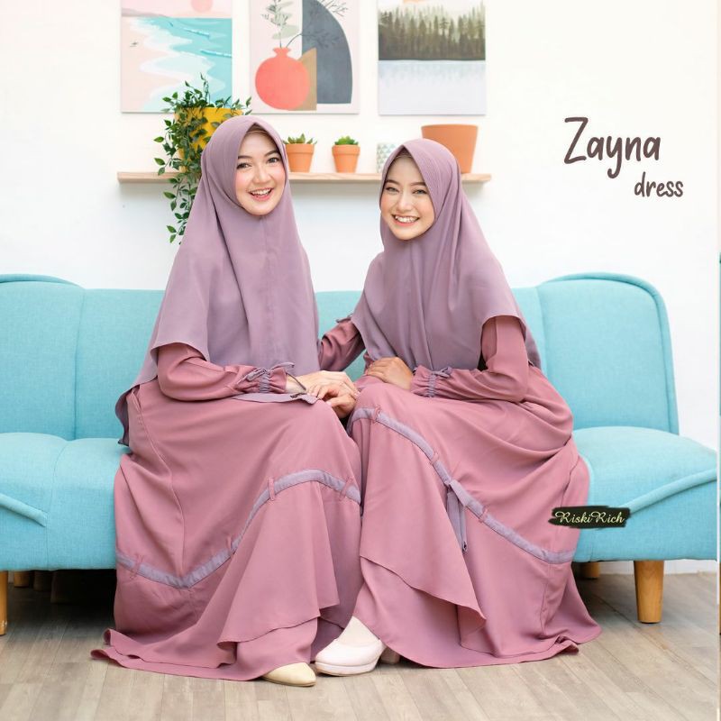 DRESS ZAYNA ORI RISKIRICH (GAMIS SAJA)