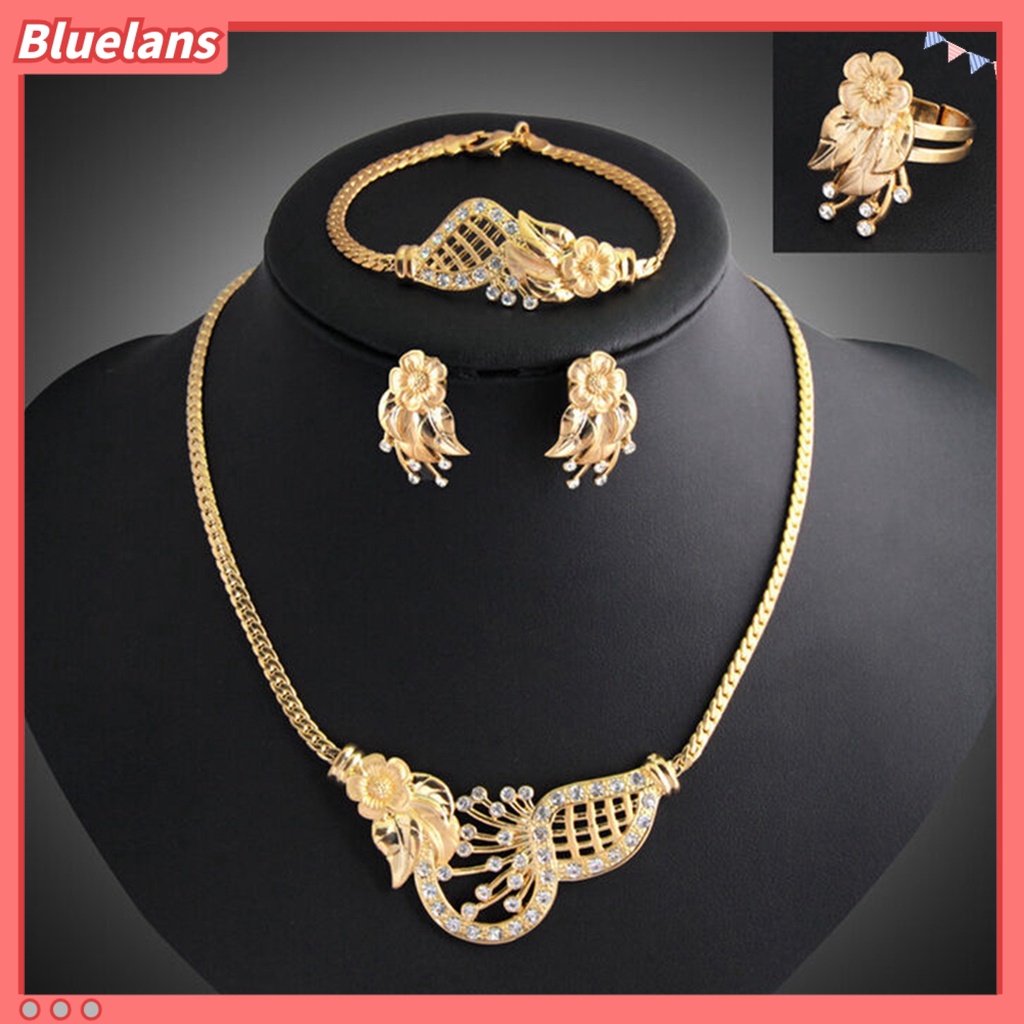Bluelans Jewelry Set Luxury Exquisite Alloy Fashion Earrings Jewelry Set
