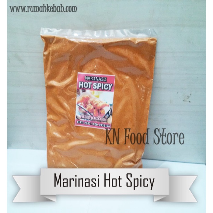

TERBARU Tepung Bumbu Marinasi Ayam Pedas Fried Chicken Hot Spicy 1 Kg