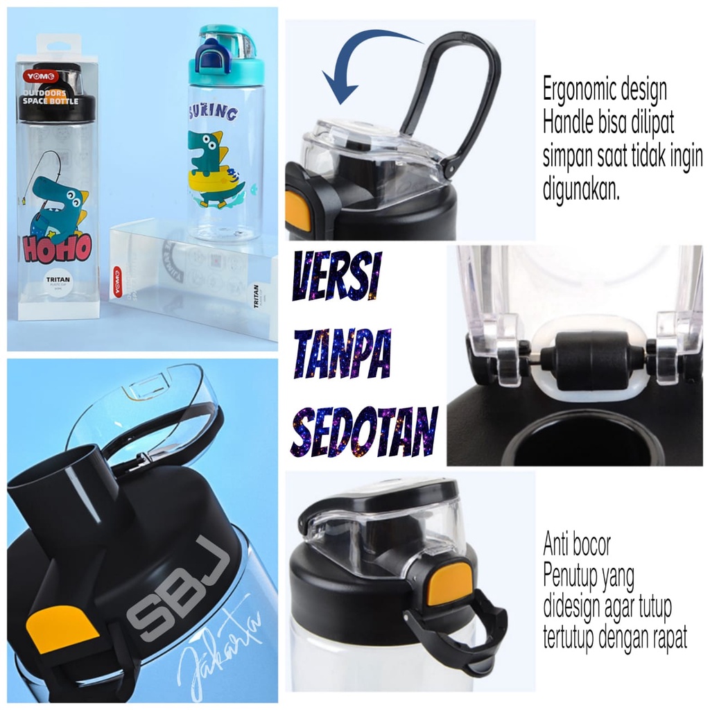 BOTOL MINUM ANAK TRITAN 100% BPA FREE SPORT EDITION YM-SBJ18A - 700ML YOME TRITAN