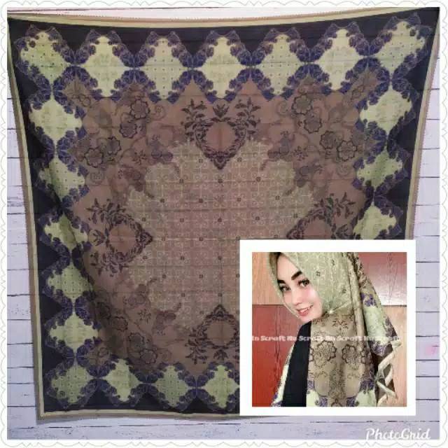 HIJAB SEGI EMPAT MOTIF 115 X 115 VOAL