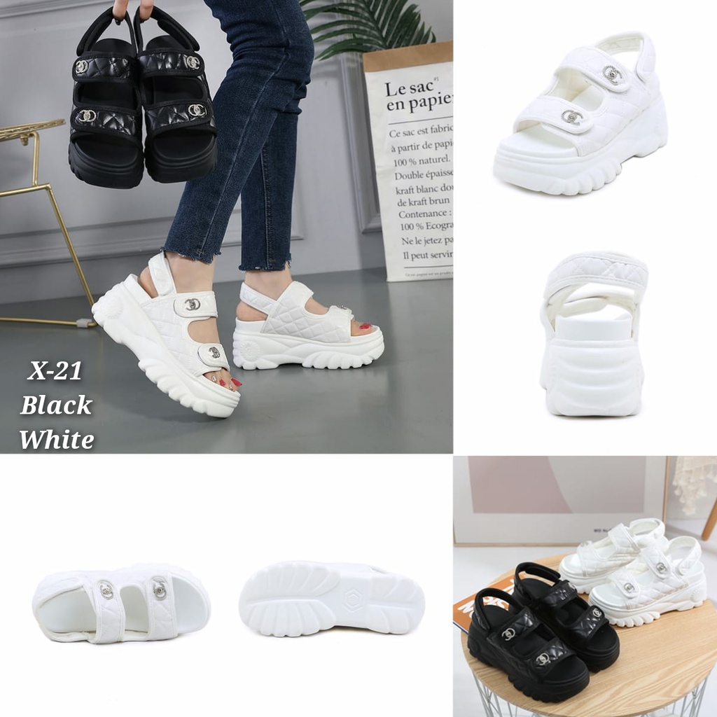 Wedges fashion Korea Trendy import kode X-21 ,&amp; 208
