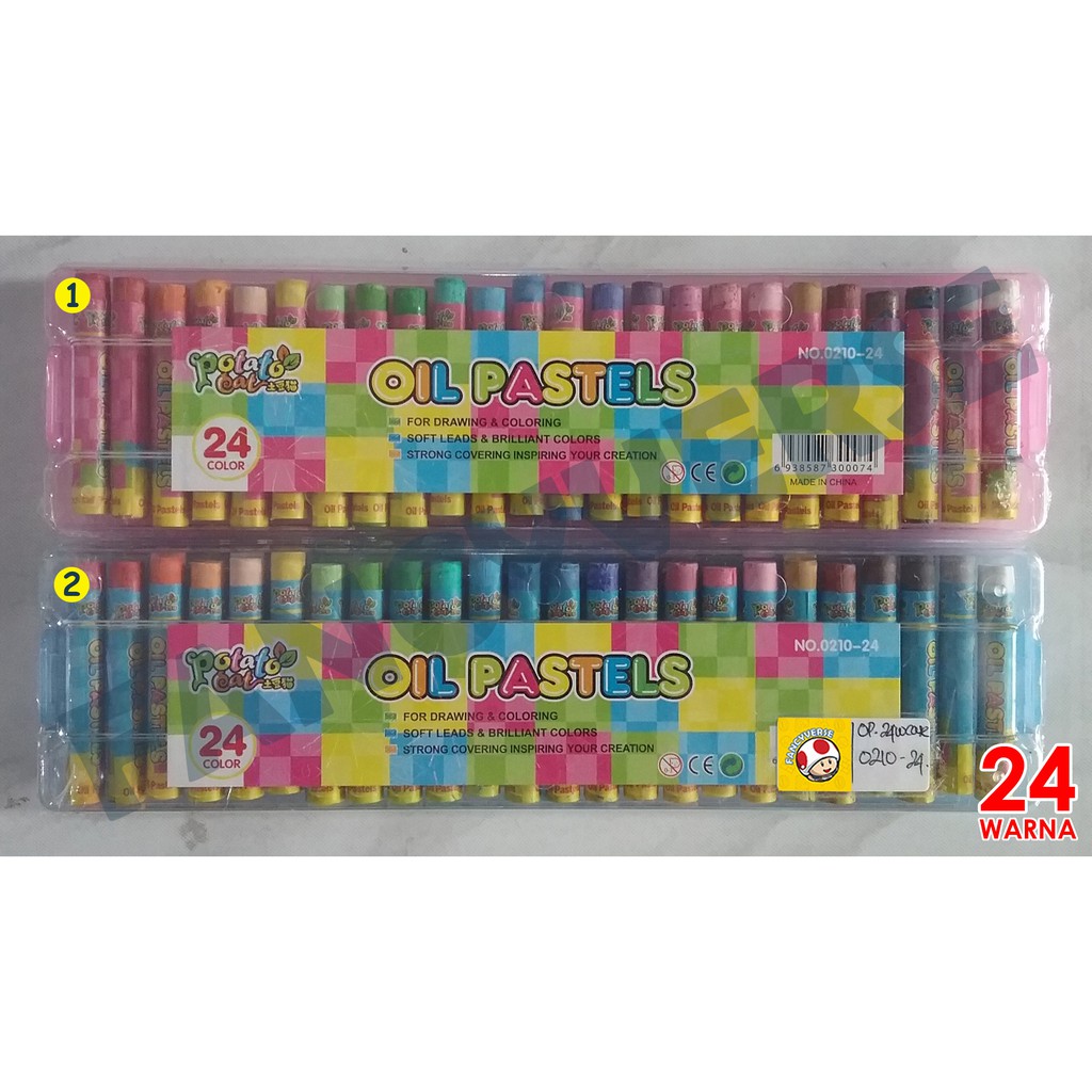 

Crayon 24 Warna Mini Potato Cat 0210-24 / Oil Pastel Krayon