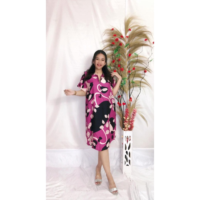 Daster Payung Busui Bali-BSI - VENICE PLUM