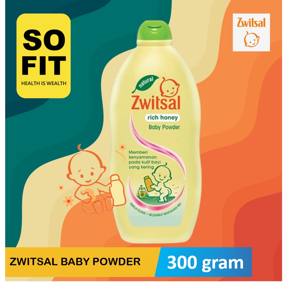 Zwitsal Baby Powder Classic Soft Floral 300 gr / Bedak Bayi