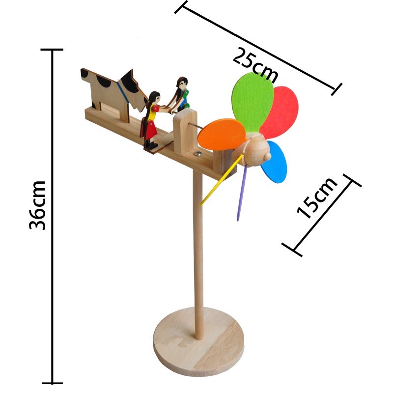 Mainan Puzzle Rakitan Kincir Angin Belanda Handmade DIY Untuk Edukasi Anak