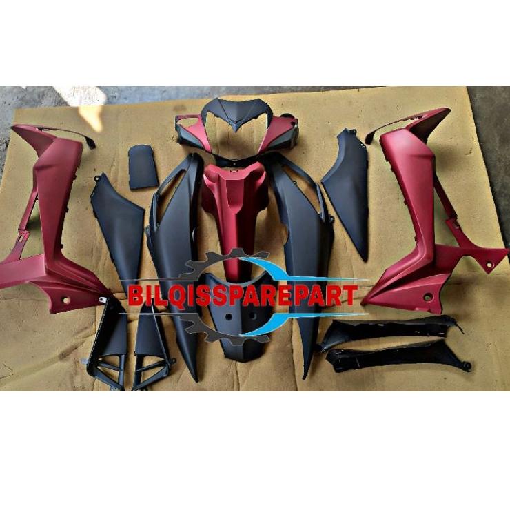 

Koleksi Terbaru.. MURAH cover full body halus supra x125 R / batman karburator merah doff