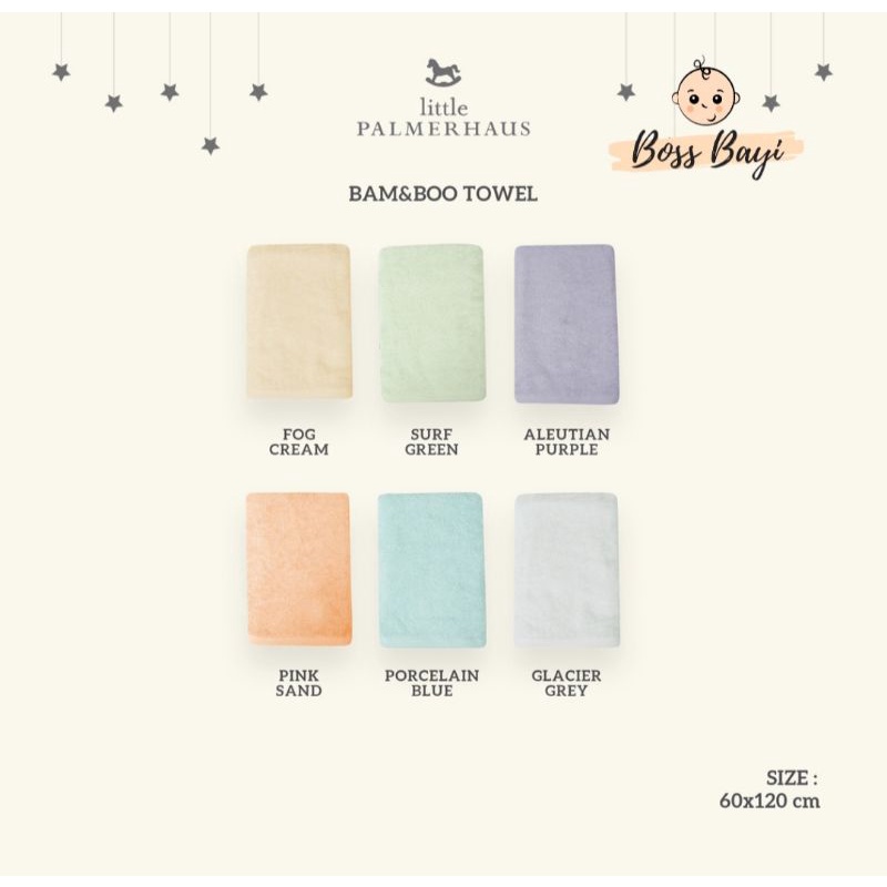 LITTLE PALMERHAUS BAM&amp;BOO Bamboo Towel Baby Kids Handuk Bayi Anak