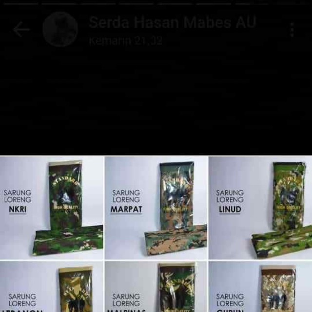 Sarung sholat loreng/sarung tactical/ sarung army/ NKRI