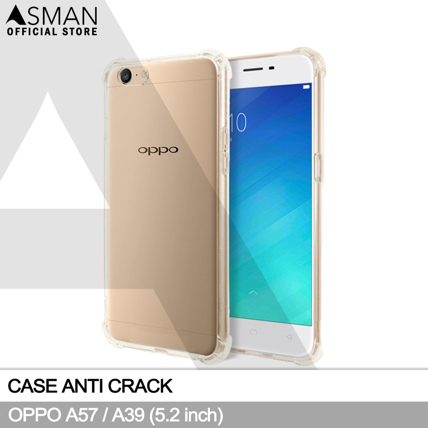 Anti Crack OPPO A57 / A39 (5.2&quot;) | Soft Case Anti Bentur - Clear