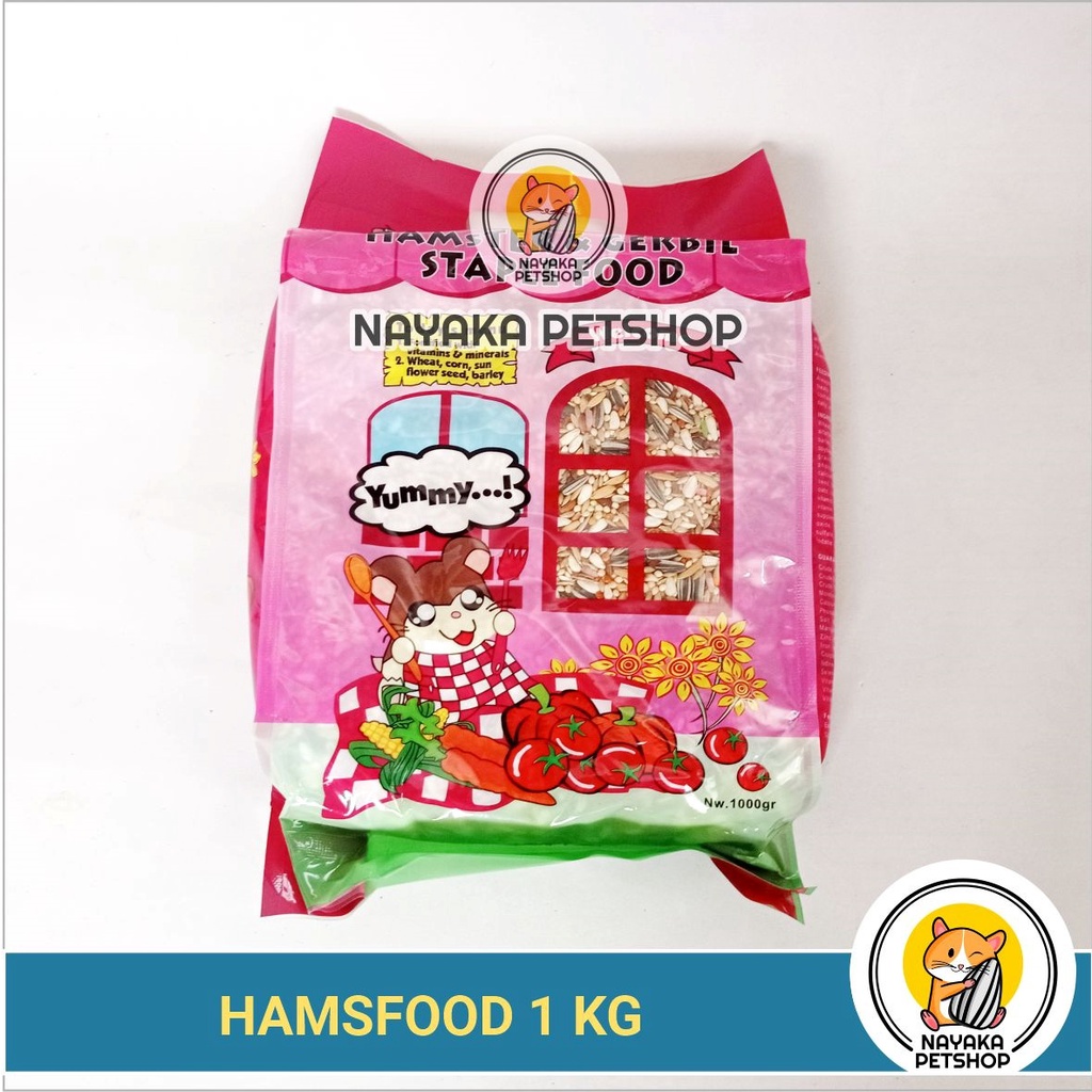 Hamsfood 1 Kg Makanan Hamster Pakan Hamster Racikan Hamfood