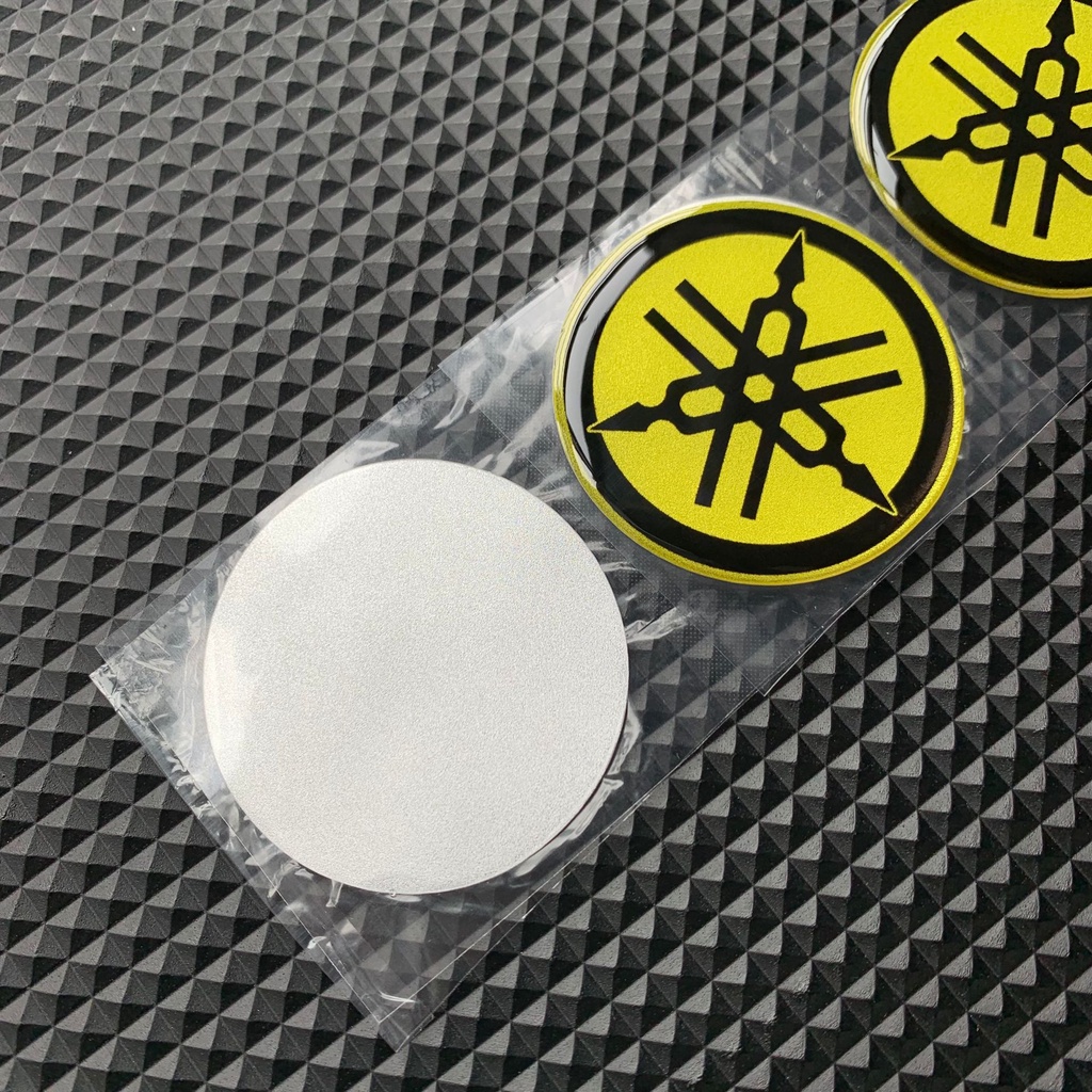 ❤READY STOCK❤ YAMAHA 3D Reflective Logo Decal Epoxy Soft Glue Decoration Sticker Motorcycle Decals