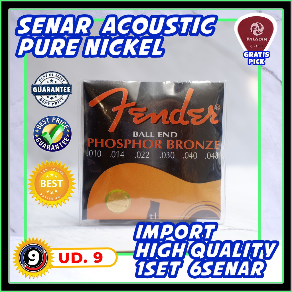 senar gitar akustik fender acoustic fender 010