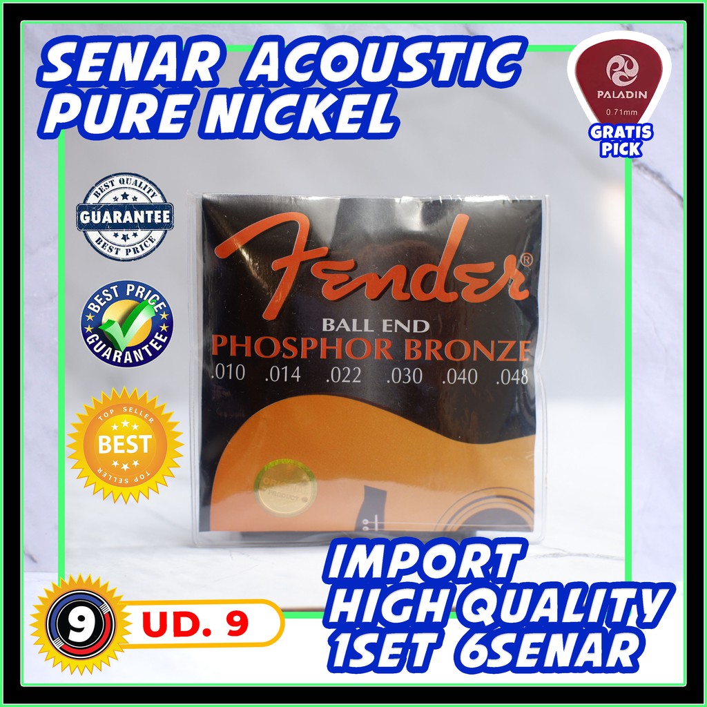 senar gitar akustik fender acoustic fender 010