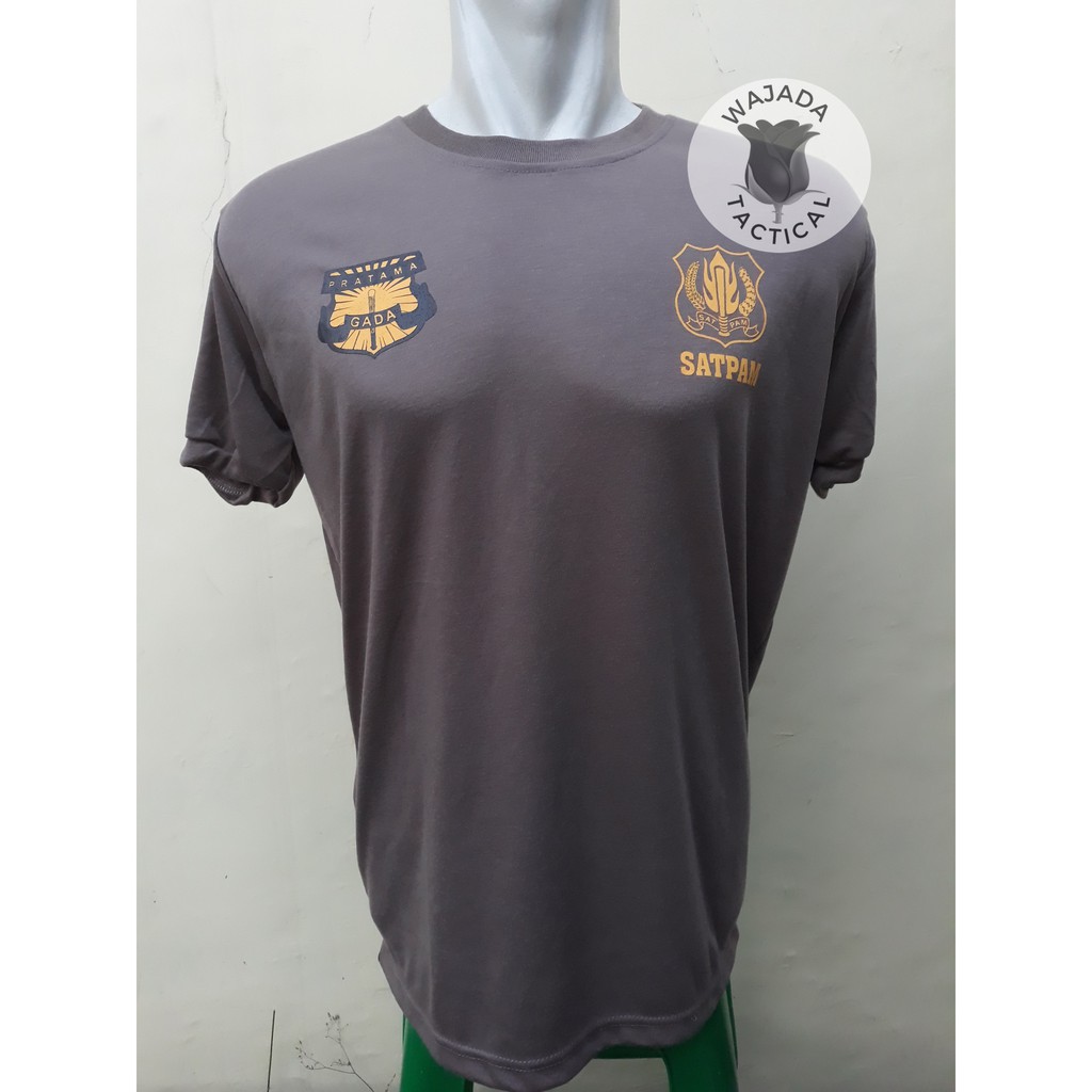 Kaos Satpam Baru Kaos Security Coklat Terbaru