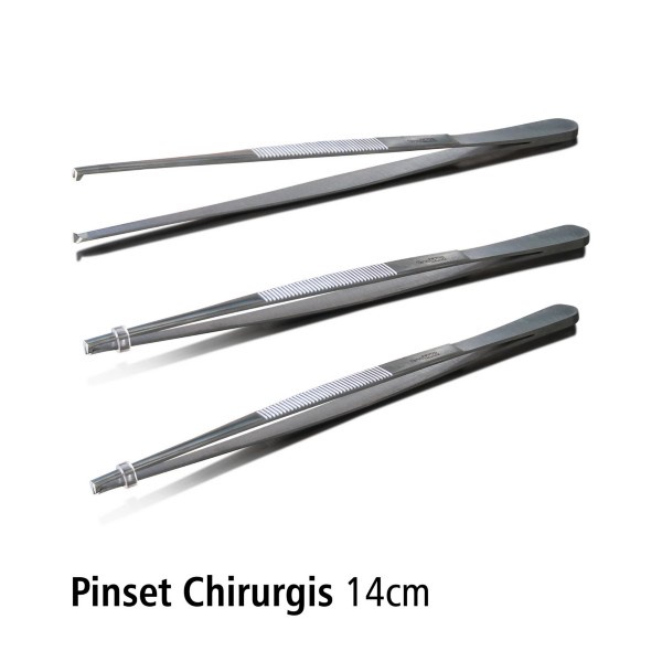 Pinset Chirurgis SS 12,5 cm/14 cm/18 cm Stainless Steel Fine A