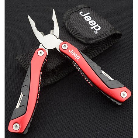 JEEP Multifunctional EDC Plier tang piso obeng pembuka botol grinder gergaji penggaris opening tools