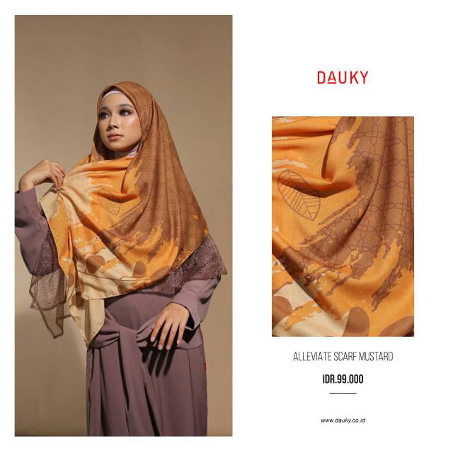 SCARF DAUKY ALLEVIATE MUSTARD/YELLOW