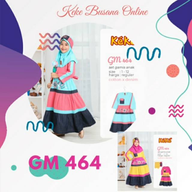 Gamis Anak Keke ~ GM 464 ~