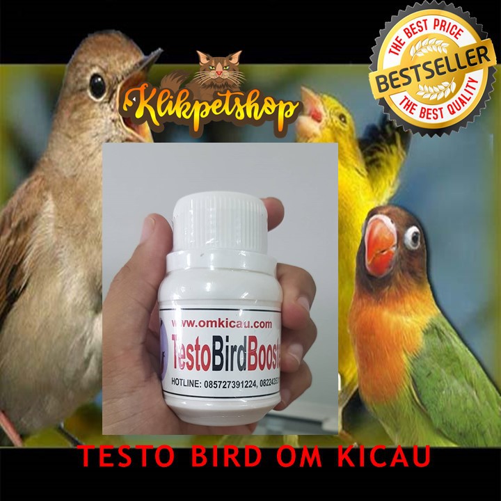 TESTO BIRD BOOSTER OM KICAU OBAT BURUNG SAKIT MACET BUNYI MENTAL DAYA TARUNG DROP