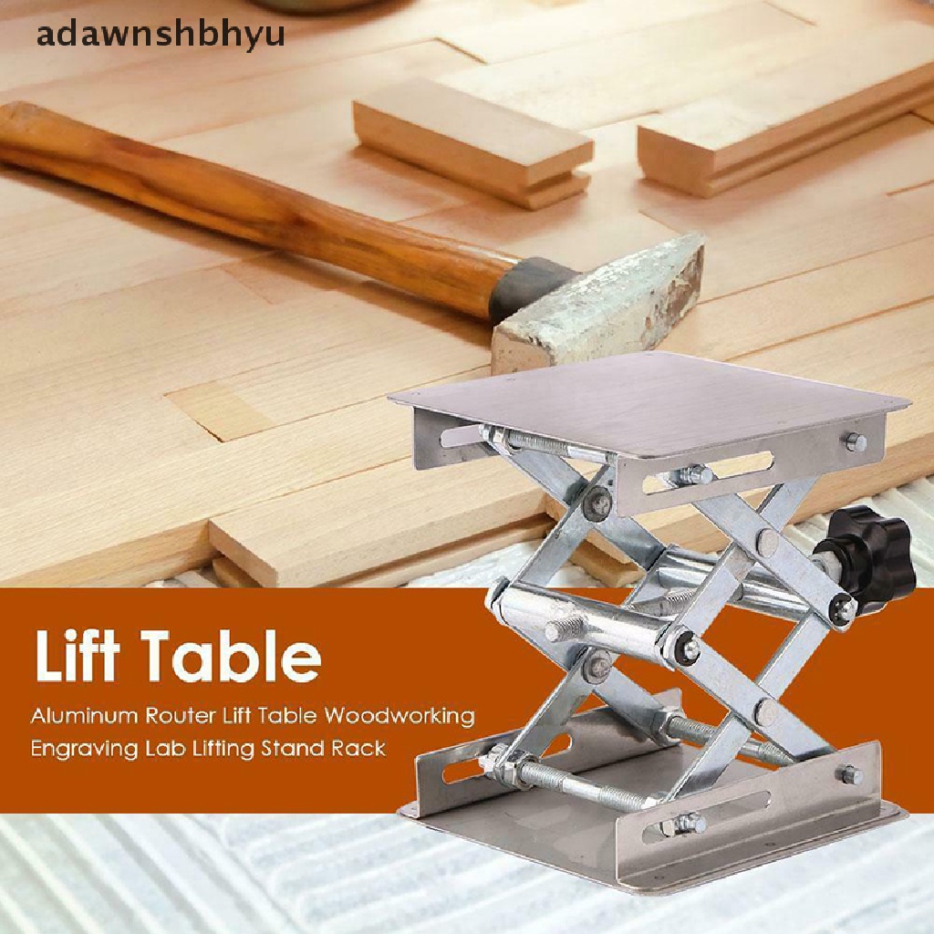 Adawnshbhyu Meja Angkat Router Aluminium Kayu-Working Engraving Lab Lifting Stand Rack