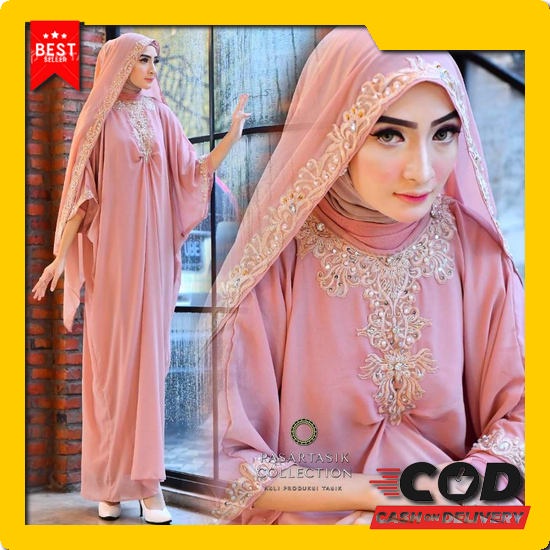 Kaftan Muslim Rayana Wanita Terbaru Murah Dress Syari Remaja Perempuan Mewah Terkini - Kaftan Kondan