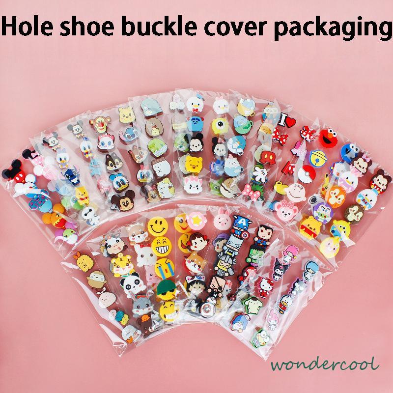 10 pcs Paket Kartun Bunga Kartun Jibbitz Anime Charms Sets untuk Sepatu Sandal Bakiak-Won