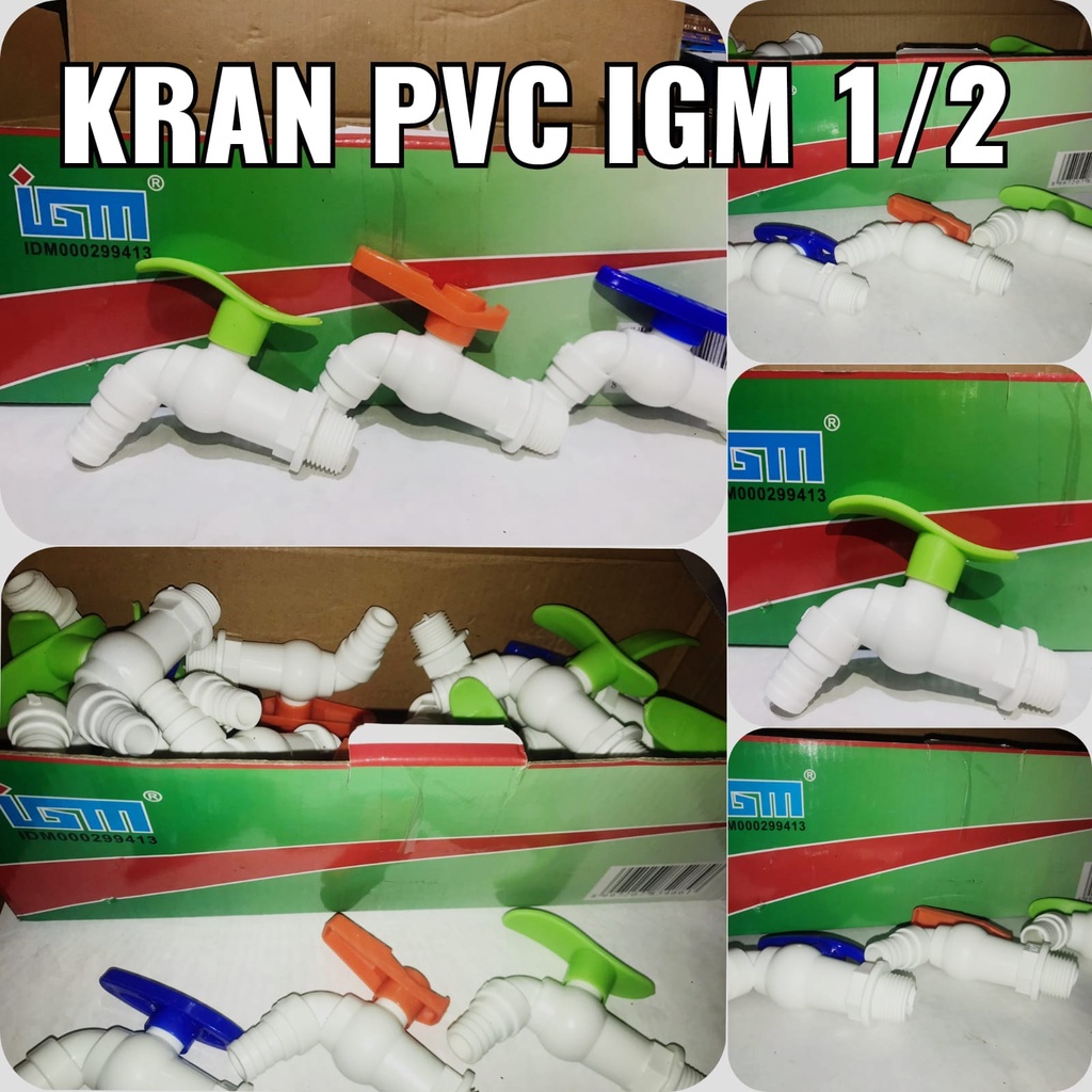 KRAN TAMAN PVC IGM WARNA 1/2