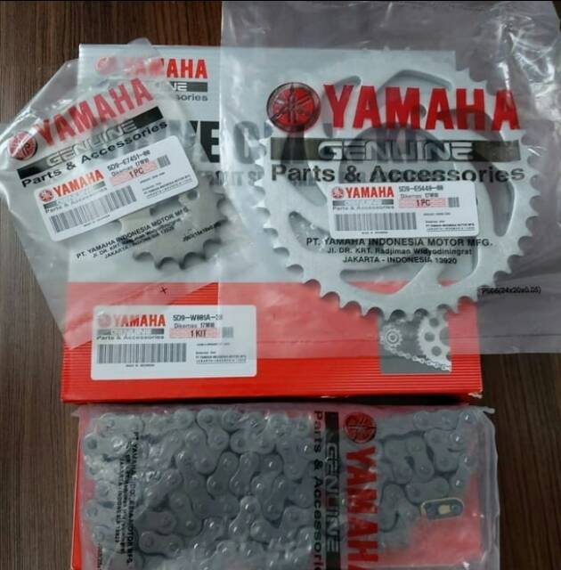 Gearset Gear Gir Set Rantai Yamaha Vega ZR Jupiter Z New 115 RR 5D9