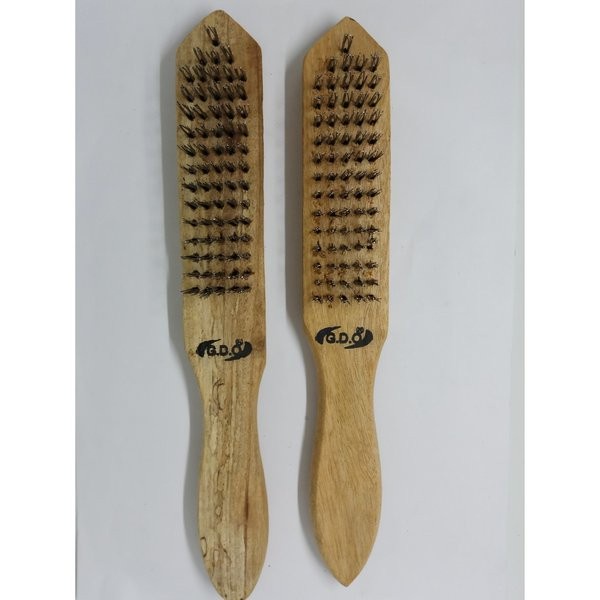 Brush / Sikat Kawat Gagang kayu 5  baris/Sikat Baja/SIKAT KAWAT/KNOFE BRUSH/SIKAT KAWAT BAJA GG KAYU