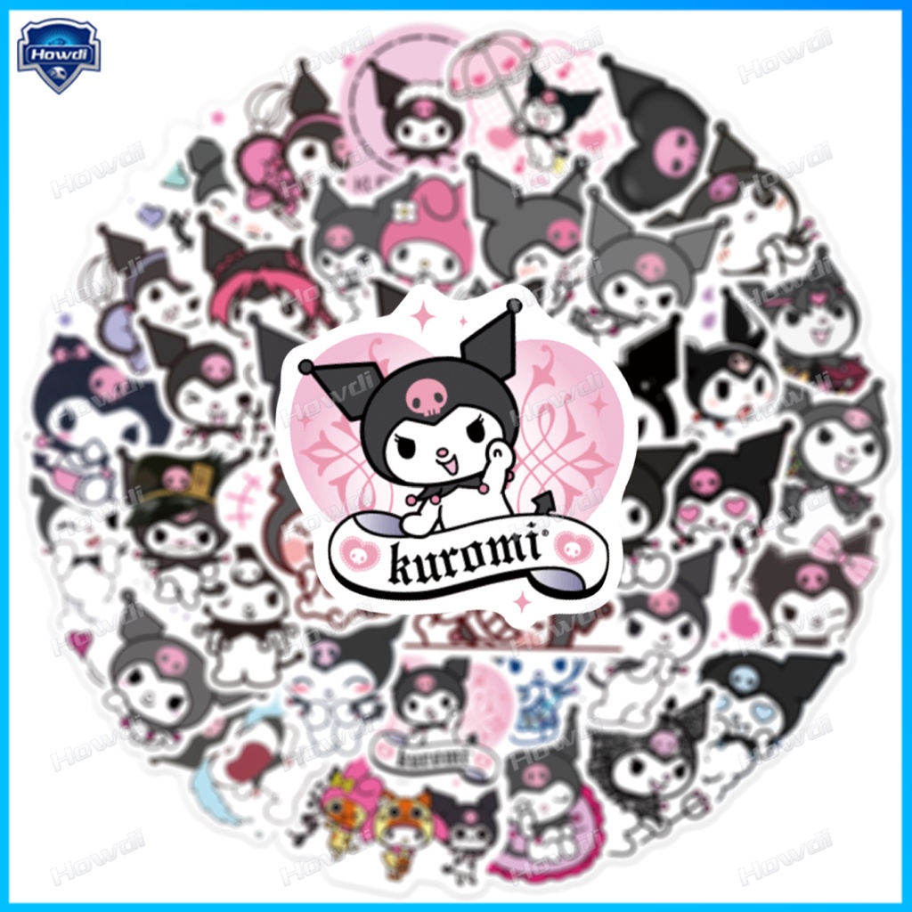 Kuromi Stiker Anti Air Untuk Helm Motormobil