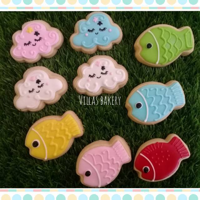 

Cookies awan, ikan & Hello kitty bun
