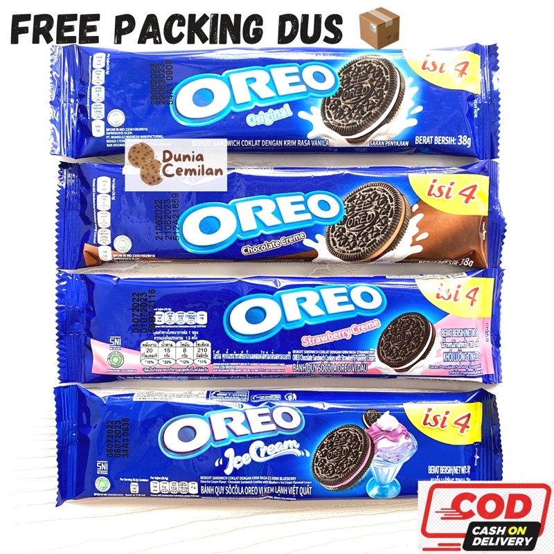 

[TERMURAH!] Oreo Sachet SATUAN isi 3 keping - Biskuit Oreo Enak Murah