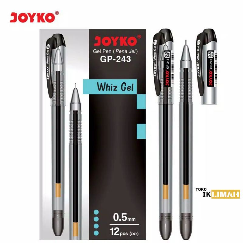 

Pulpen JOYKO Whiz Gel GP-243 0.5 mm / Pena Jel / Gel Pen Cair