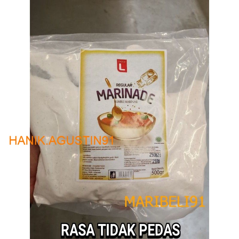 

Choice L BUMBU MARINASI /REGULAR TIDAK PEDAS MARINADE CHOICE L BUMBU DAPUR 500GR MB91