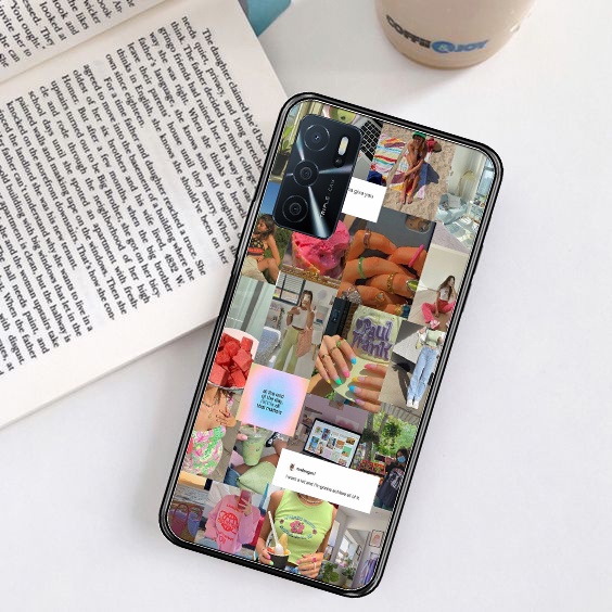 VAION MARKET oppo A16 ASSTETICK(VMC- 12) - Hardcase 2D - Silikon Hp - Case Hp - Case Murah - Kondom 